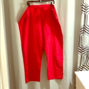 Red size XL scrub pants